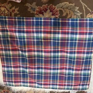 Vintage Ralph Lauren home Kennebunkport Madras Plaid Cotton Sham